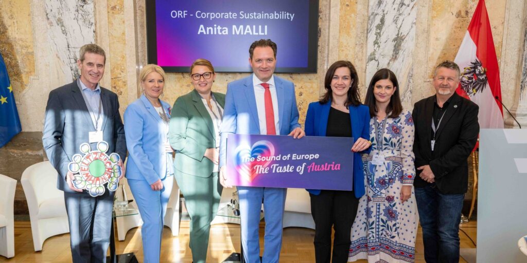 Im Rahmen des Eurovision Song Contest lud Bundesminister Norbert Totschnig zum Side-Event „The Sound of Europe, the Taste of Austria“ ins Landwirtschaftsministerium am Stubenring internationale Gäste sowie Delegationen der teilnehmenden Nationen ein.